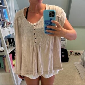 Free People Oversized Top
